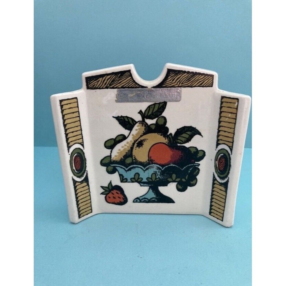 Vintage Holt Howard 1964 Ceramic Napkin Mail Holder MCM Vtg Kitchenware Signed